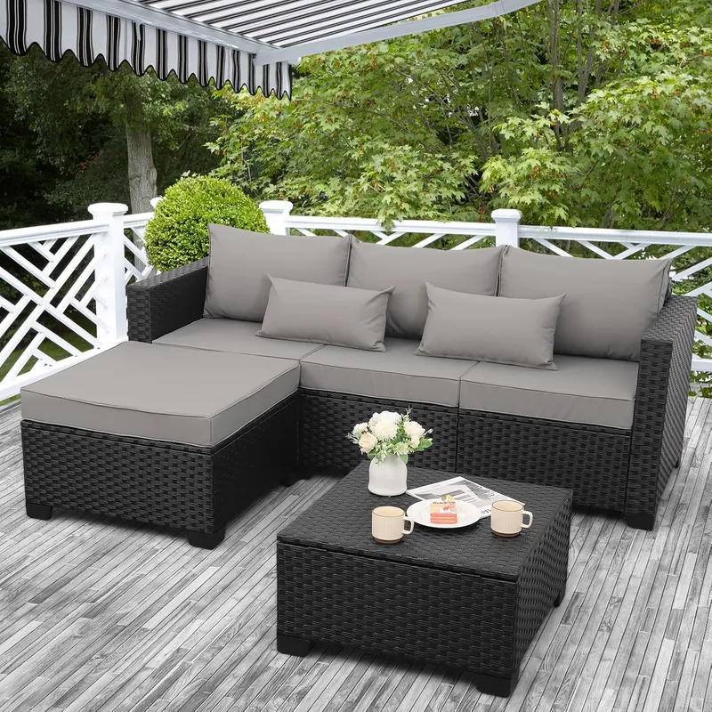 Rattaner 3 Pieces Patio Furniture Set