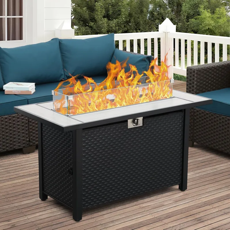Rattaner 45 Inch Fire Table for Outside 60000 BTU