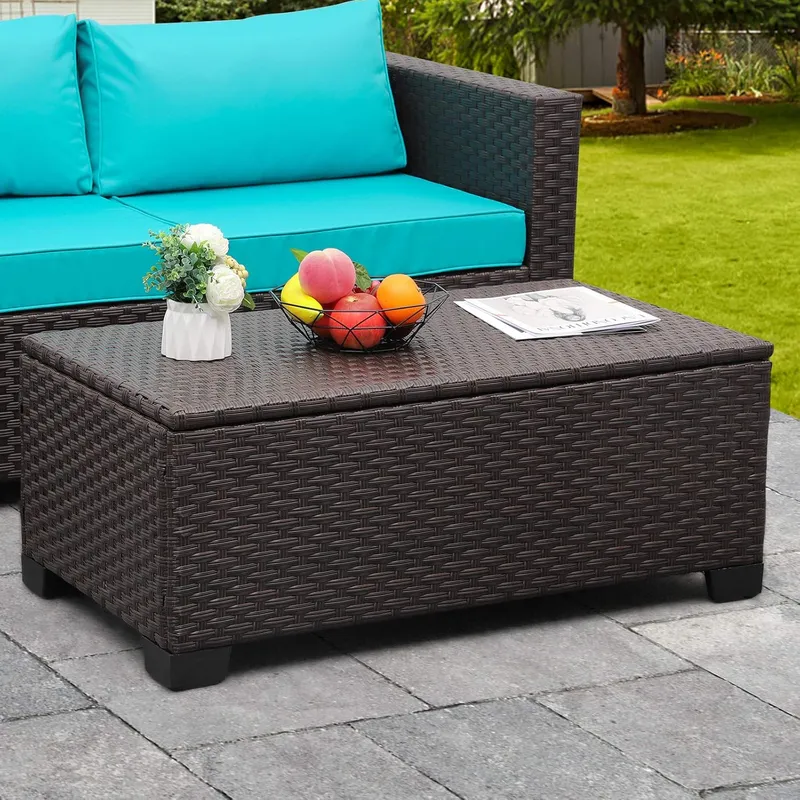 Rattaner Outdoor Storage Table